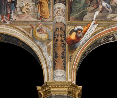 Zentrales Kirchenschiff, Dritter und Vierter Südspan, Büsten mit Propheten von Giovanni Antonio Pordenone