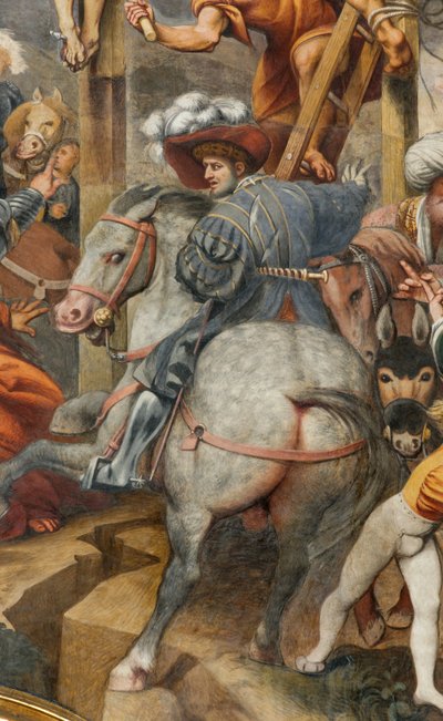 Counterfaccata, IL Pordenone, Kreuzigung 1520-21 (Detail) von Giovanni Antonio Pordenone