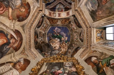 Gott als Schöpfer unter Engeln, ca. 1529 von Giovanni Antonio Pordenone