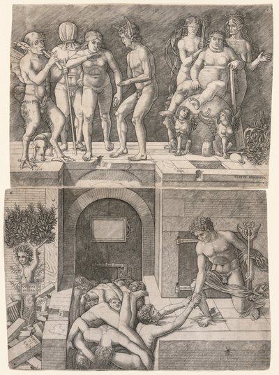 Allegorie des Falls der unwissenden Menschheit von Giovanni Antonio da Brescia