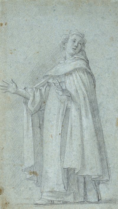 Studie eines stehenden Dominikaners, ca. 1595 von Giovanni Baglione