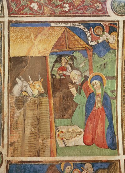 Die Geburt Christi, ca. 1480 (Fresko) von Giovanni Baleison