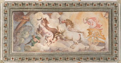 Der Sonnenwagen von Apollo gefahren, Apollo-Loggia, ca. 1560 von Giovanni Battista and Cambiaso Luca Castello