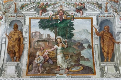 Odysseus und Minerva, ca. 1560 von Giovanni Battista Castello