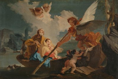 Flucht nach Ägypten von Giovanni Battista (1696-1770) Tiepolo