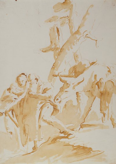 Die Flucht nach Ägypten von Giovanni Battista (1696-1770) Tiepolo