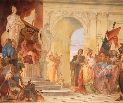 Großmut des Scipio (Detail) von Giovanni Battista Tiepolo