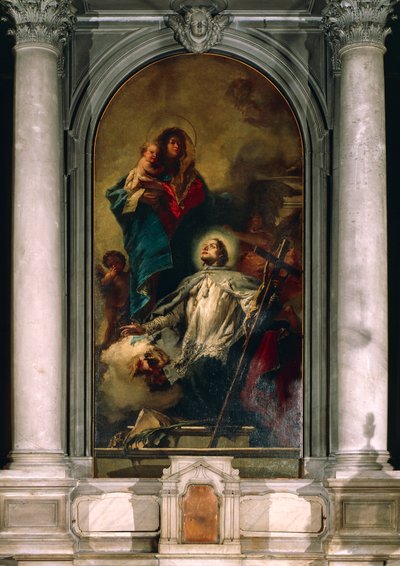 Die Jungfrau erscheint dem heiligen Johannes von Nepomuk von Giovanni Battista Tiepolo
