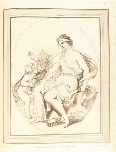 Eine Sammlung von Drucken nach den Skizzen und Zeichnungen des verstorbenen berühmten Giovanni Battista Cipriani, Esqr R.A. von Giovanni Battista Cipriani