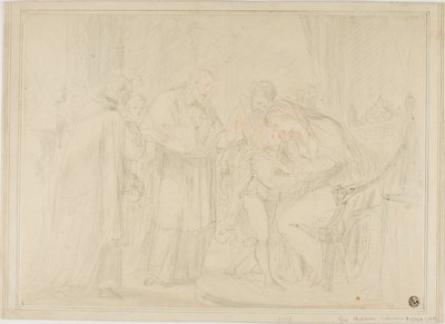Königin von Edward IV. trennt sich vom Herzog von York auf Befehl von Richard III. von Giovanni Battista Cipriani