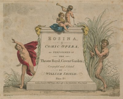 Rosina, eine komische Oper, aufgeführt im Theatre Royal, Covent Garden von Giovanni Battista Cipriani