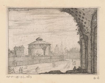 Reste der Thermen des Diokletian in Rom von Giovanni Battista Mercati