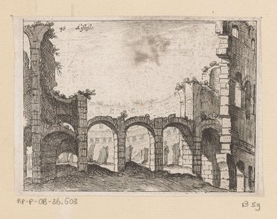 Reste des Kolosseums in Rom von Giovanni Battista Mercati
