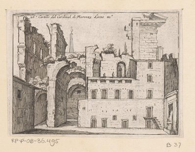 Reste des Serapeums in Rom von Giovanni Battista Mercati