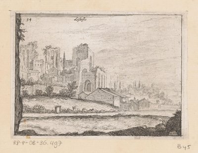 Ruinen des Palazzo Maggiore in Rom von Giovanni Battista Mercati