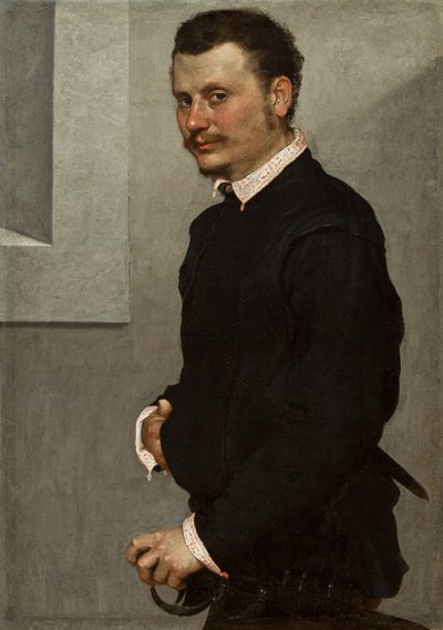Porträt eines Mannes, ca. 1520-24 von Giovanni Battista Moroni