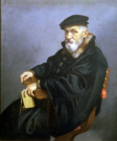 Porträt eines alten Mannes von Giovanni Battista Moroni