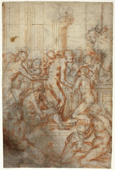 Studie zur Reinigung der Jungfrau von Giovanni Battista Naldini