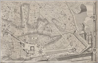 Neue Karte von Rom, herausgegeben von Giambattista Nolli im Jahr 1748, bekannt als La Pianta Grande di Roma von Giovanni Battista Nolli