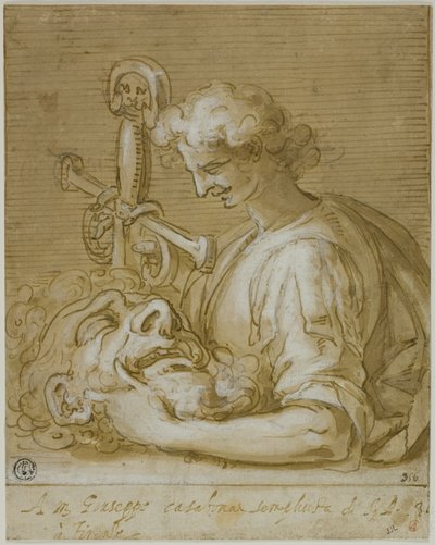 David mit Goliaths Kopf und Schwert von Giovanni Battista Paggi