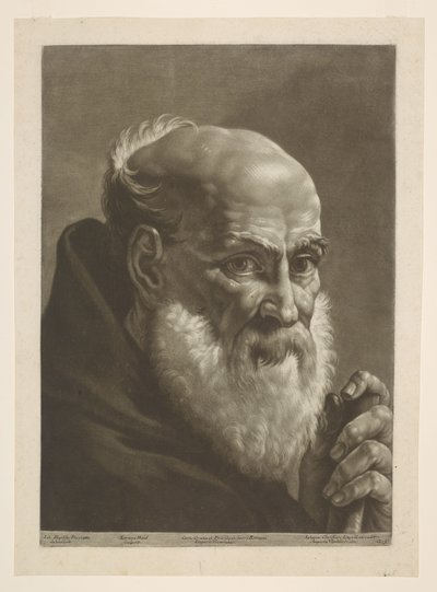 Bärtiger Mönch von Giovanni Battista Piazzetta