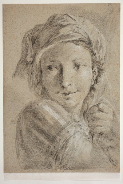 Kopf eines jungen Soldaten von Giovanni Battista Piazzetta