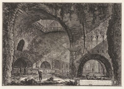 Eine andere Ansicht der Villa des Maecenas in Tivoli, aus Vedute di Roma von Giovanni Battista Piranesi