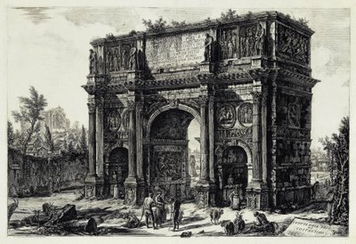 Ansicht des Konstantinbogens in Rom von Giovanni Battista Piranesi