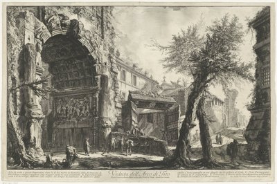 Bogen des Titus in Rom von Giovanni Battista Piranesi