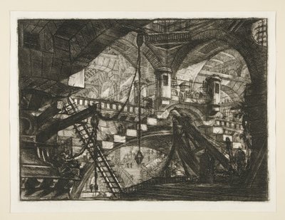 Carceri, XI: Der Bogen mit einem Muschelornament von Giovanni Battista Piranesi