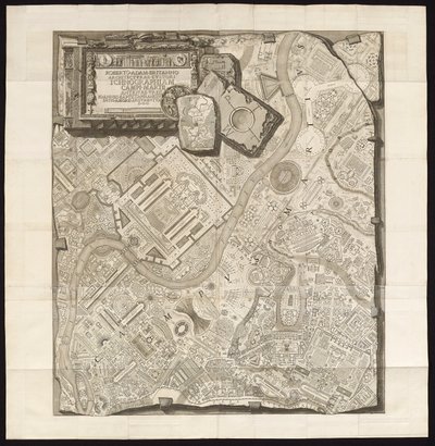 Ichnographia des Marsfeldes der antiken Stadt von Giovanni Battista Piranesi