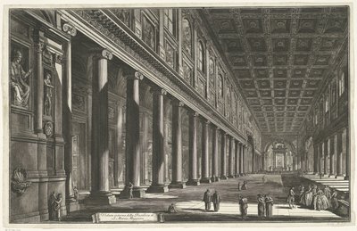 Innenansicht der Santa Maria Maggiore in Rom von Giovanni Battista Piranesi