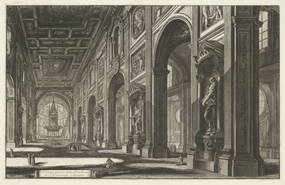 Innenansicht der Basilika St. Johann im Lateran in Rom von Giovanni Battista Piranesi