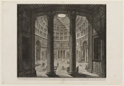 Innenansicht des Pantheon von Giovanni Battista Piranesi