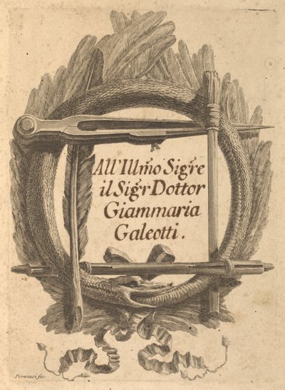 Rechtfertigungsbriefe an Milord Charlemont und seine Agenten in Rom von Giovanni Battista Piranesi