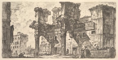 Teil des Forums von Nerva, ca. 1748 von Giovanni Battista Piranesi