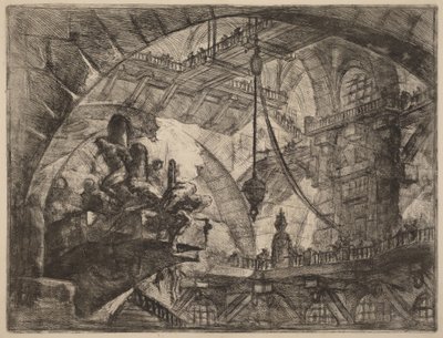 Gefangene auf einer herausragenden Plattform von Giovanni Battista Piranesi