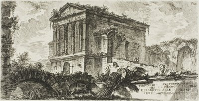 Tempel des Clitumnus zwischen Foligno und Spoleto, Platte 26 aus Einige Ansichten von Triumphbögen und anderen Denkmälern von Giovanni Battista Piranesi