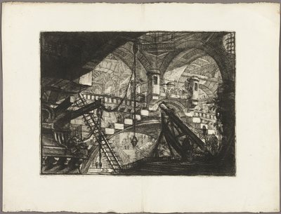 Der Bogen mit einem Muschelornament, Platte 11 aus Imaginary Prisons von Giovanni Battista Piranesi