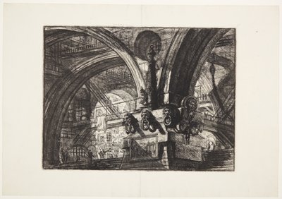 Der Pier mit einer Lampe von Giovanni Battista Piranesi