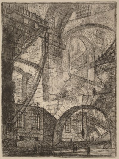 Das rauchende Feuer von Giovanni Battista Piranesi