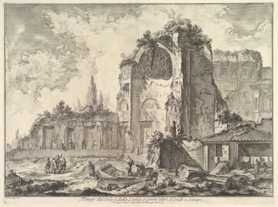 Der Tempel der Venus und Roma fälschlicherweise Tempel von Sol und Luna genannt von Giovanni Battista Piranesi