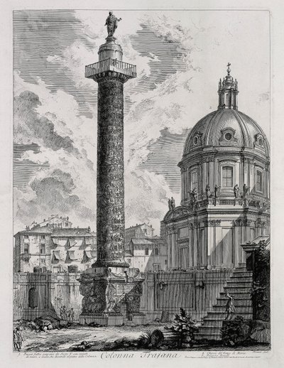 Trajanssäule (aus: Vedute di Roma) von Giovanni Battista Piranesi