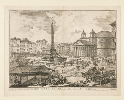 Veduta della Piazza della Rotonda, aus Vedute di Roma von Giovanni Battista Piranesi