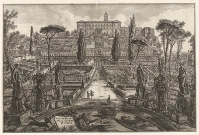 Veduta della Villa Estense in Tivoli (Ansicht der Villa d