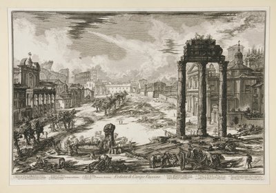 Ansicht des Campo Vaccino, aus Vedute di Roma von Giovanni Battista Piranesi