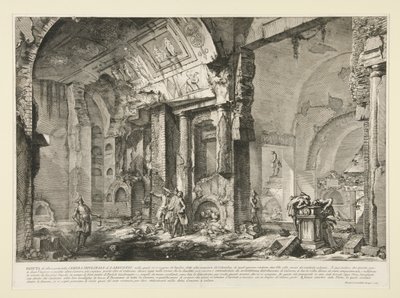 Veduta di altra parte della Camera Sepolcrale di L. Arrunzio, aus Le Antichità Romane von Giovanni Battista Piranesi