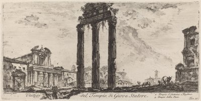 Überreste des Tempels des Jupiter Stator von Giovanni Battista Piranesi