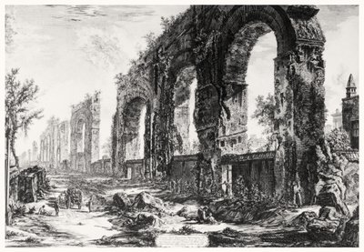Ansicht des Aquädukts von Nero, aus der Serie 
