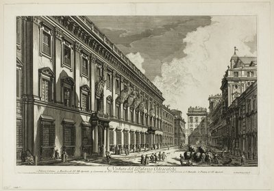 Ansicht des Palazzo Odescalchi, aus Ansichten von Rom von Giovanni Battista Piranesi